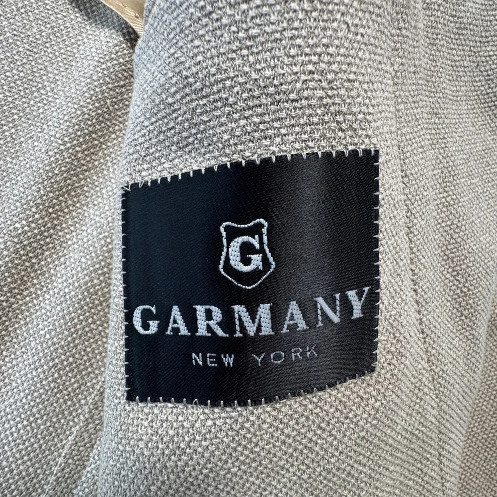 Canali Proposta Mens Blazer Sport Coat Jacket Beige Silk Wool Blend 54L Italy 46
